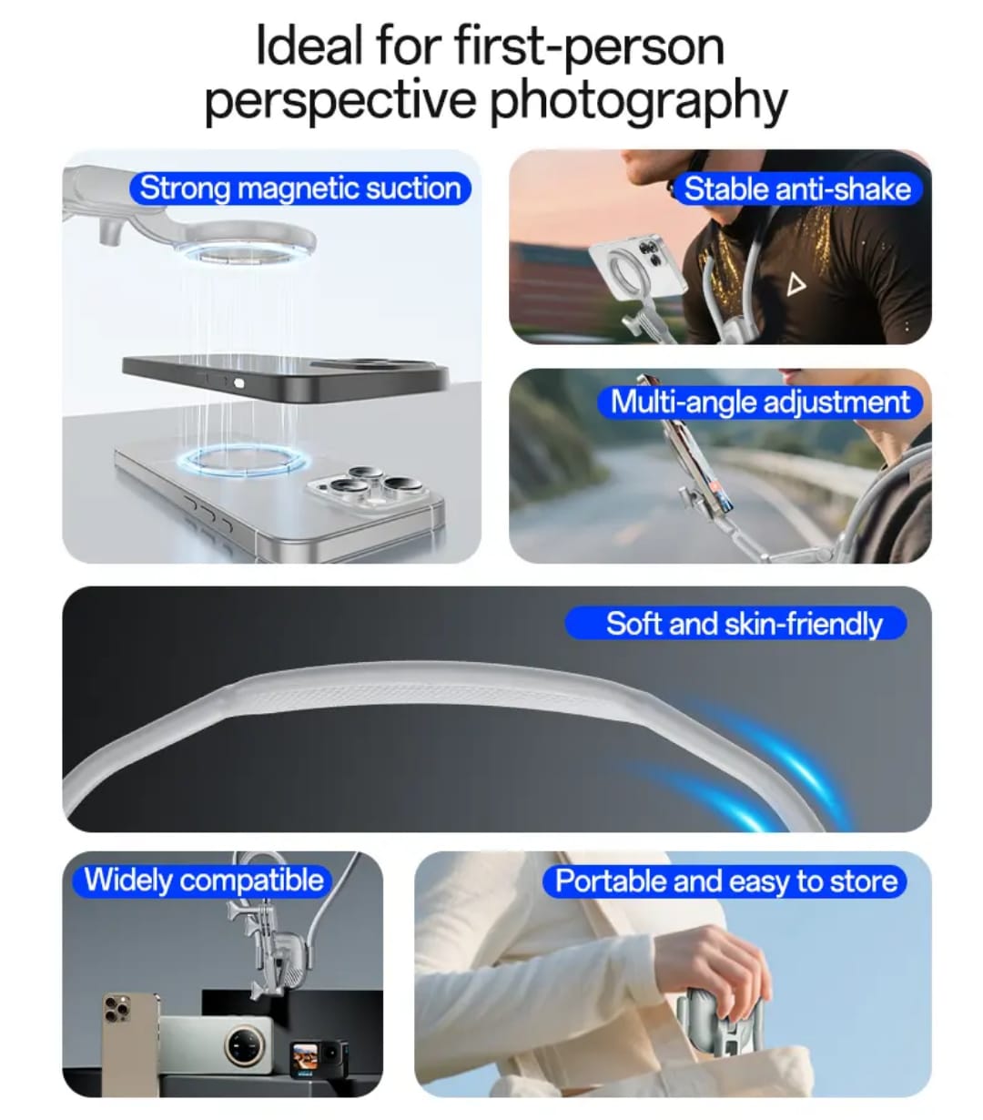 FlexiView Pro – Hands-Free Neck Phone Holder