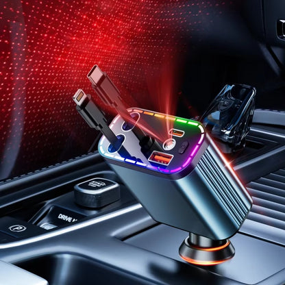4-in-1 Retractable Fast Car Charger ⚡